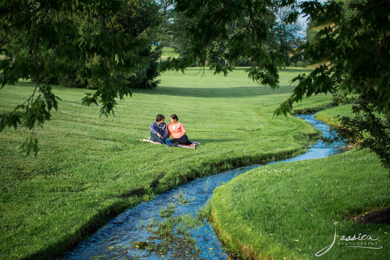 Engagement picture of Evan Yoder and Amanda Weaver