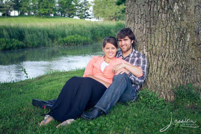 Engagment portrait of Evan Yoder and Amanda Weaver