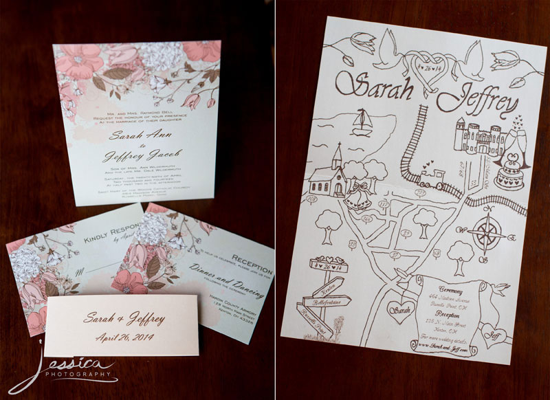 Wedding Invitation and Map Picture