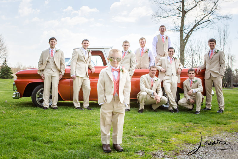 Ring bearer and groomsmen pic