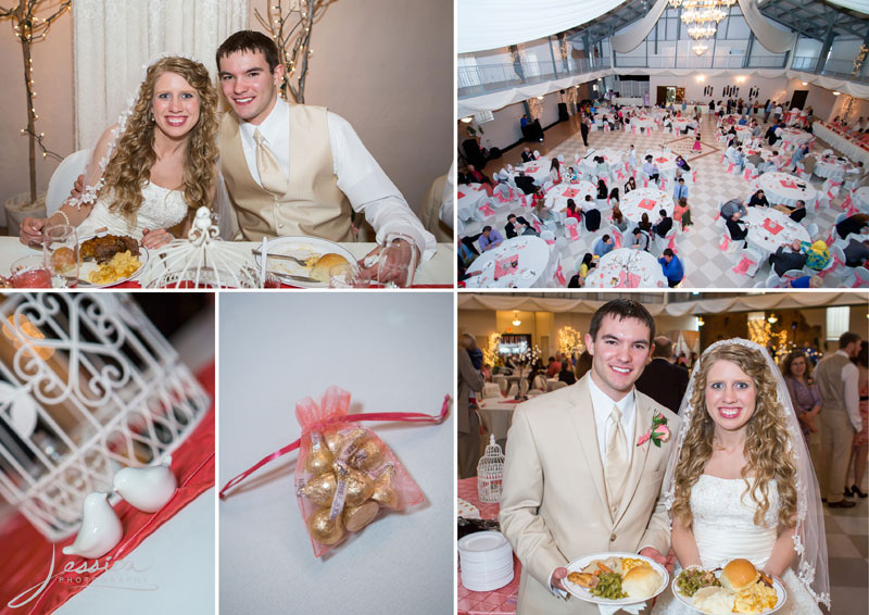 Bride and Groom at the Hardin County Armory in Kenton, Ohio