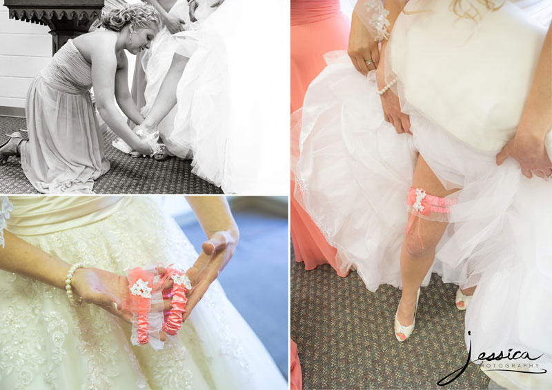 Bride's garter pictures