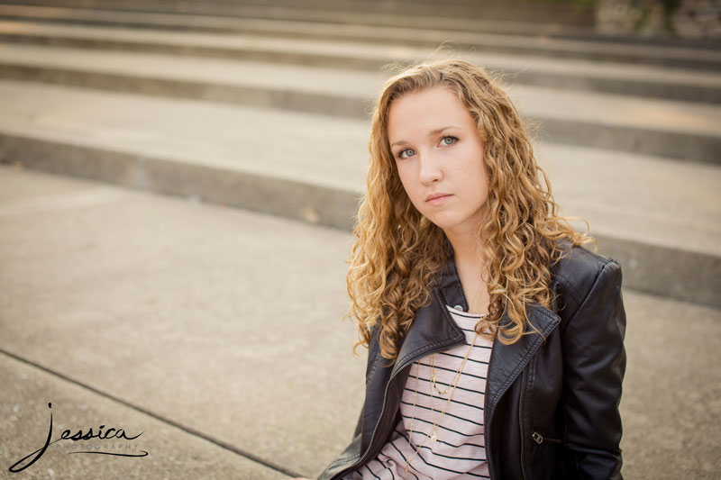 Senior portrait at the Franklin Park Conservatory Columbus Ohio