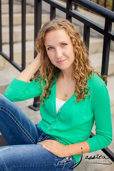 Senior portrait at the Franklin Park Conservatory Columbus Ohio