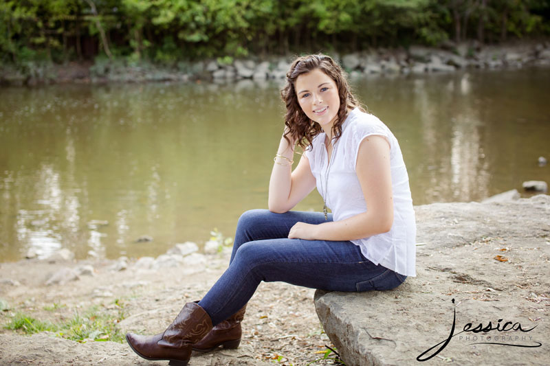 Senior portrait in Gahanna Ohio