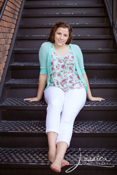 Senior portrait in Gahanna Ohio