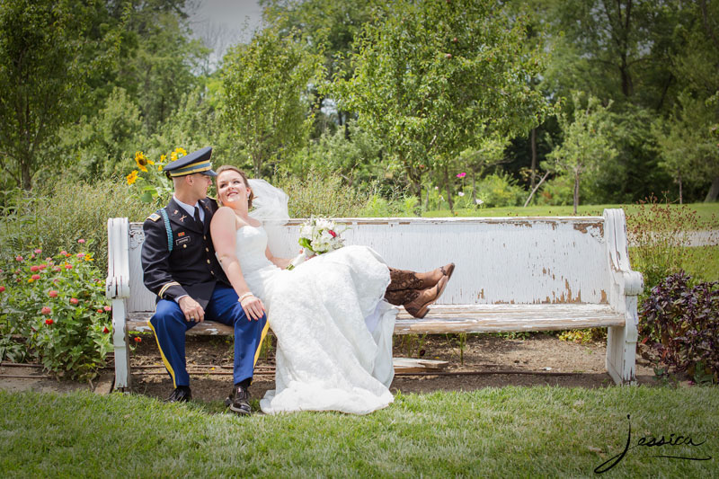 Wedding portraits at Jorgensen Farms