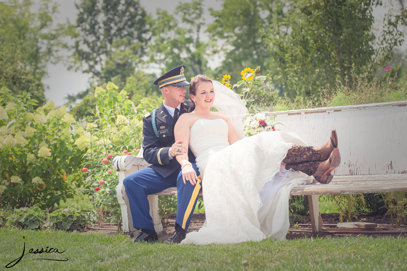 Wedding portraits at Jorgensen Farms