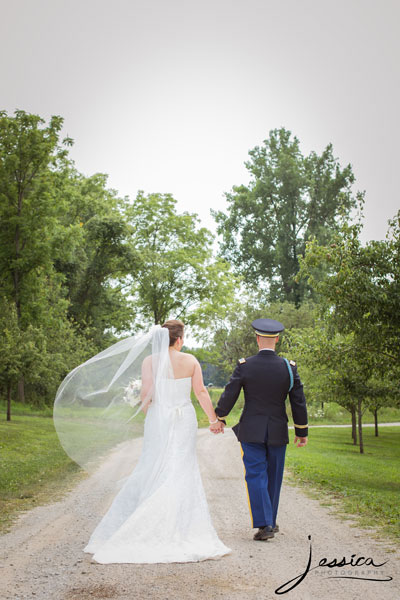 Wedding portraits at Jorgensen Farms