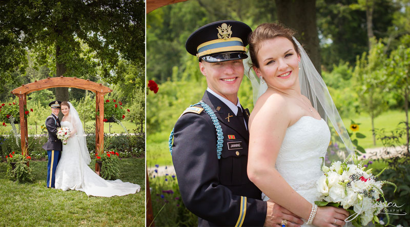 Wedding portrait of John and Samantha Janning