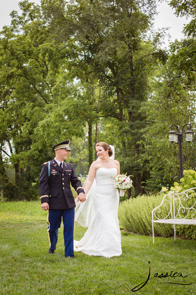 Wedding portrait at Jorgensen Farms of John and Samantha Janning