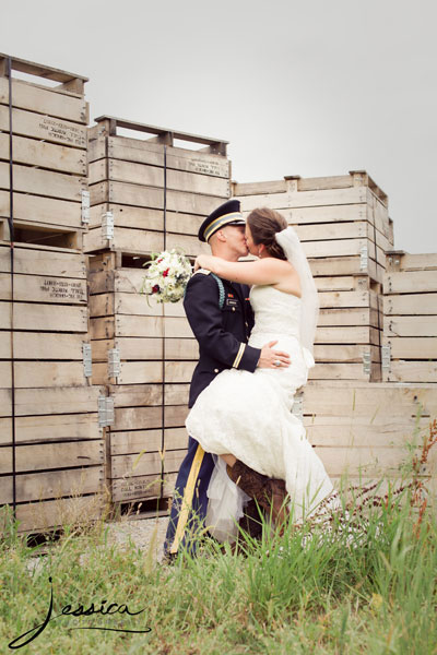 Wedding portrait at Jorgensen Farms of John and Samantha Janning