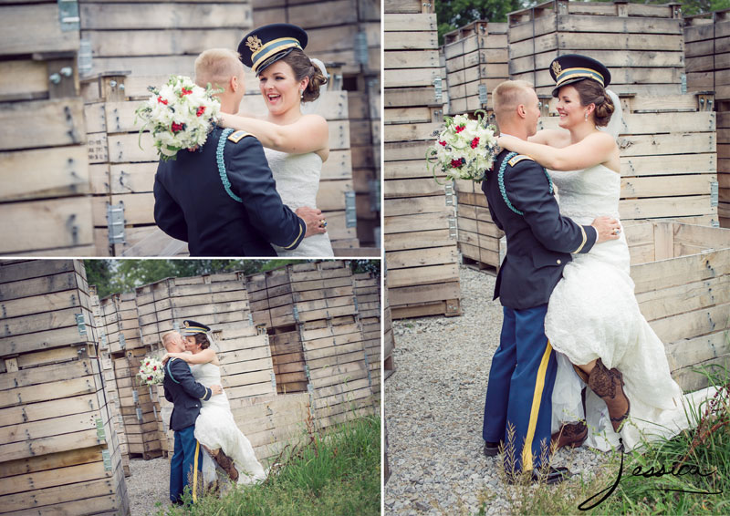 Wedding portrait at Jorgensen Farms of John and Samantha Janning