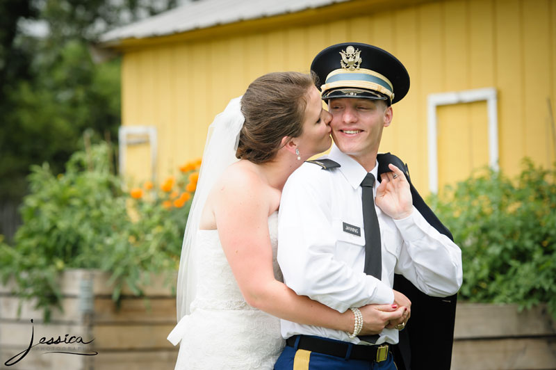 Wedding portrait at Jorgensen Farms of John and Samantha Janning