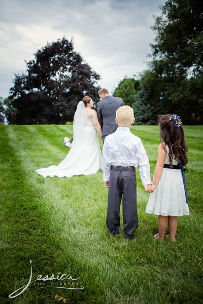 Flower girl and ring bearer picture