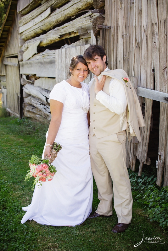 Wedding portrait of Evan and Amanda Yoder 