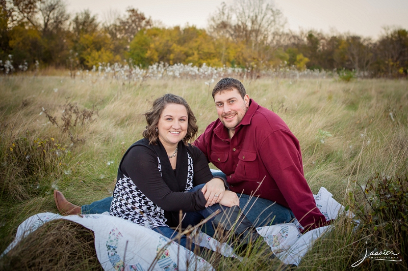 Engagement portrait of Aaron Maze and Erica Hess